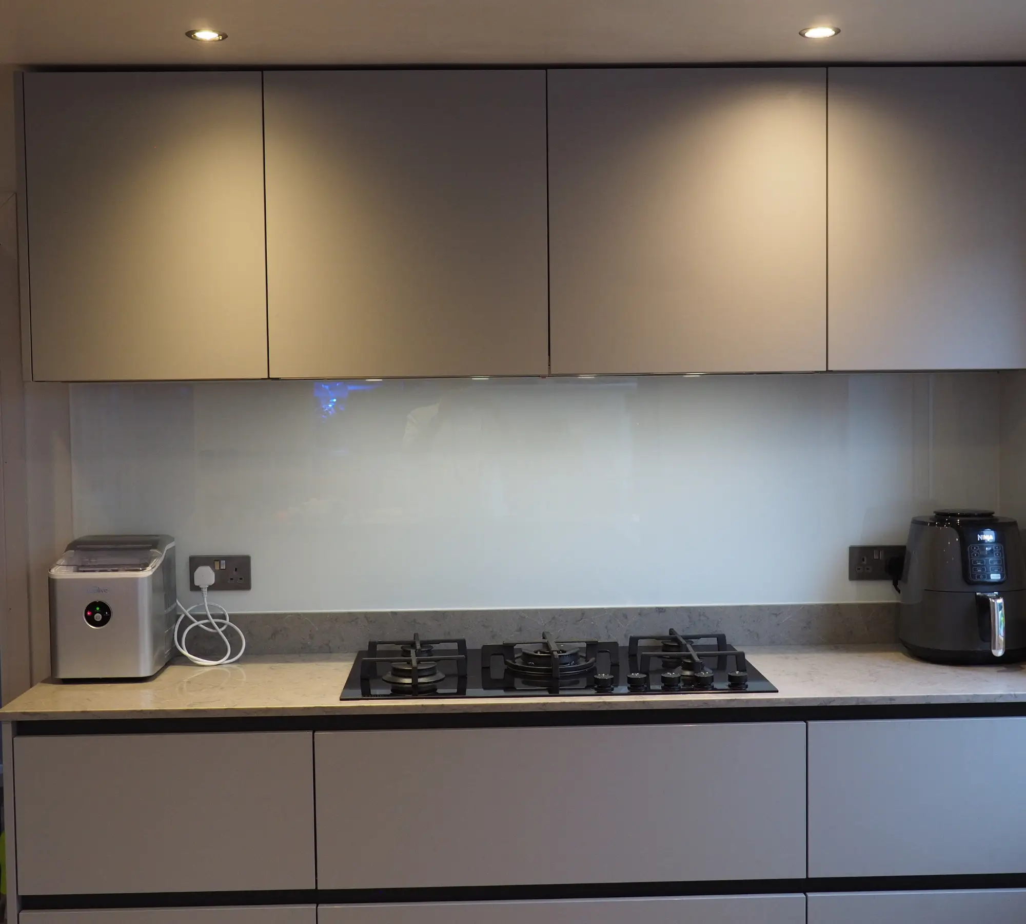 Kitchen countertop with modern appliances