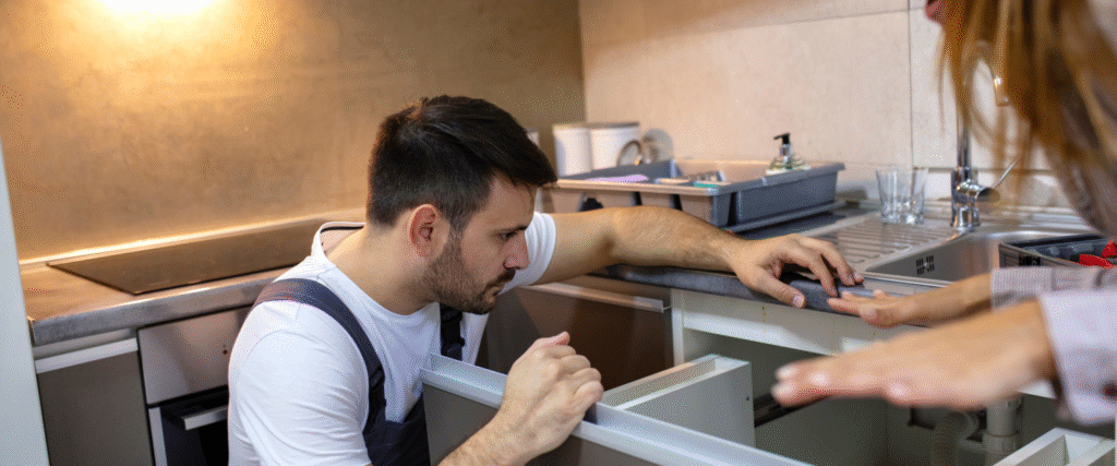 Expert kitchen fitter in North London by The Handy Home Pro providing reliable installation services.