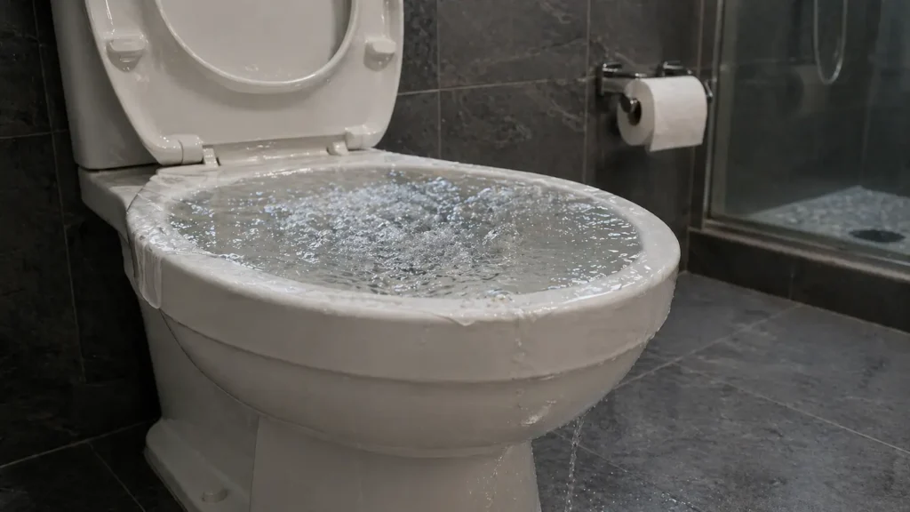 blocked toilet signs rising water The Handy Home Pro