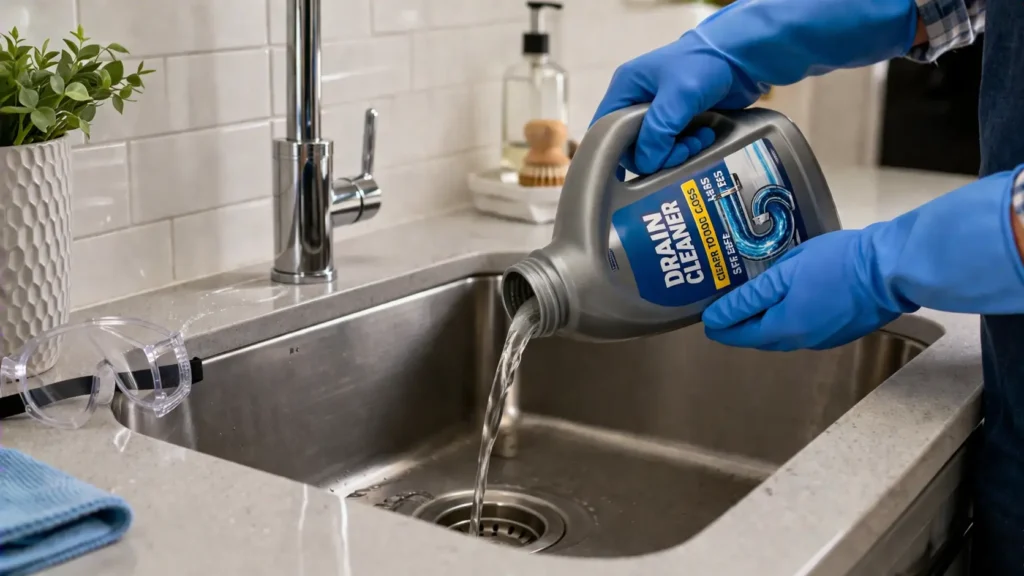 use drain cleaner sink unblock The Handy Home Pro