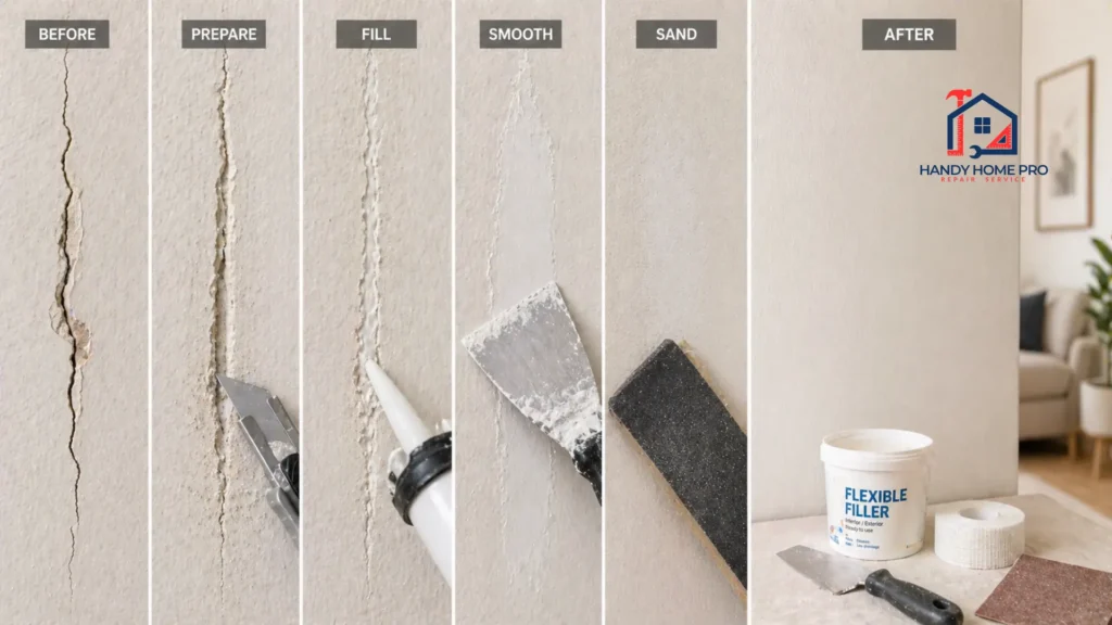 hairline cracks in plaster wall The Handy Home Pro