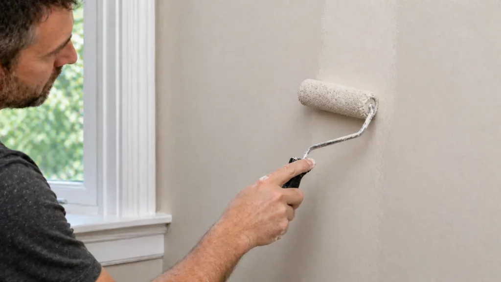 paint repaired plaster wall finish The Handy Home Pro
