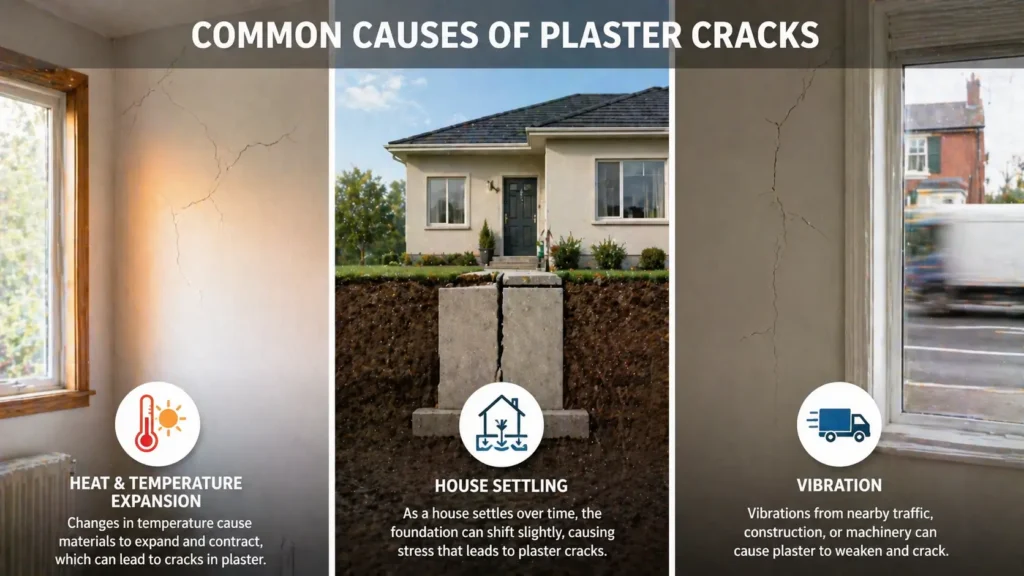 plaster cracks causes wall movement The Handy Home Pro