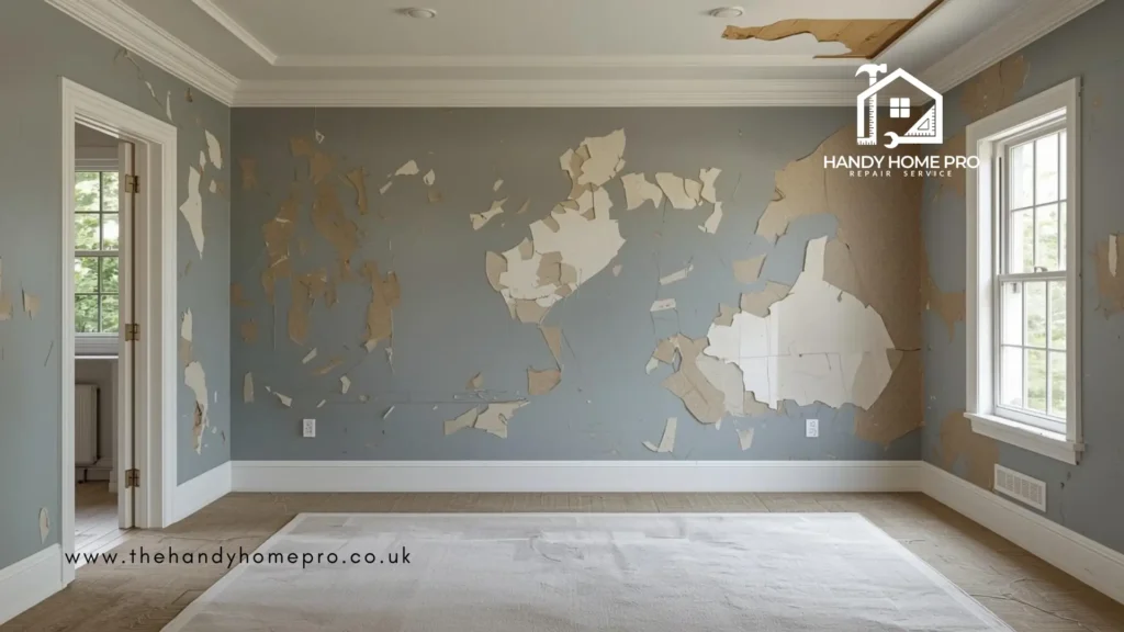 Paint that fails on a wall