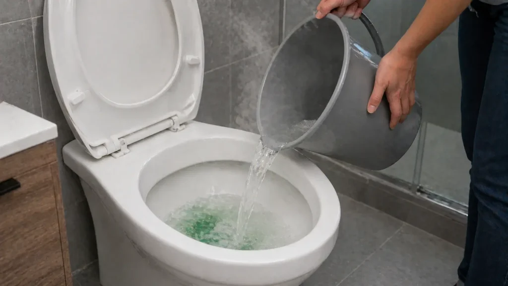 unblock toilet hot water liquid The Handy Home Pro